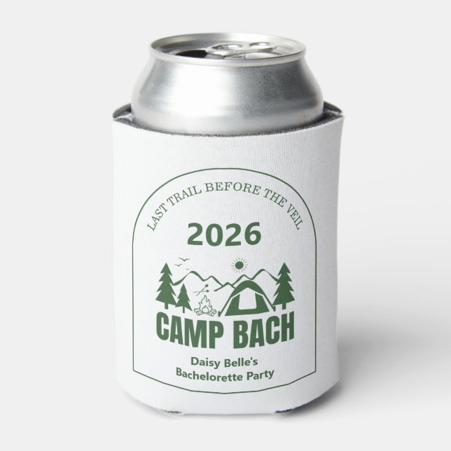 Porta-lata Camp Bachelorette Green (Can Front)