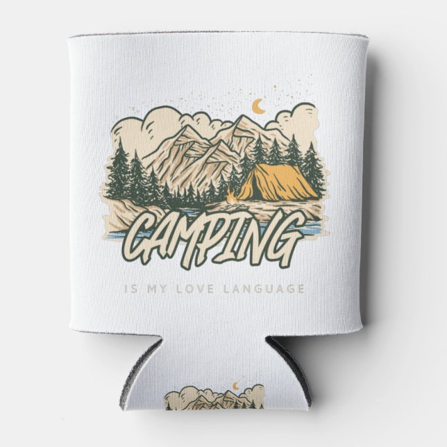 Porta-lata Campanha É Minha Língua De Amor (Frente)