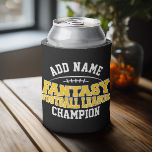 Porta-lata Campeão de Futebol da Fantasia - Dourado Negro e