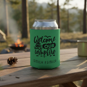 Porta-lata Camping Familiar Personalizado