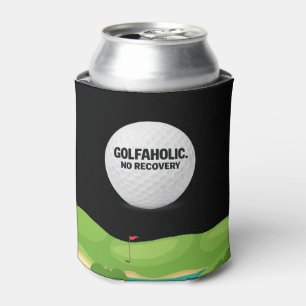 Porta-lata Campo de golfe com ditado engraçado sobre golfista