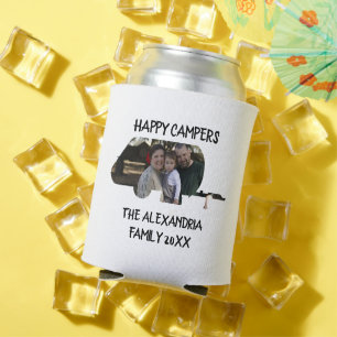 Porta-lata Campos felizes da família de caravanas de trailer 