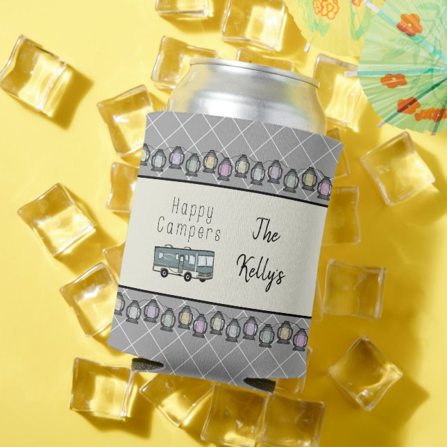 Porta-lata Campos felizes Personalizados RV (Verão in situ)