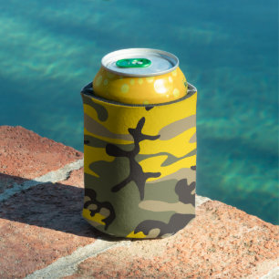 Porta-lata Camuflagem Amarela e Verde, Militar, Exército