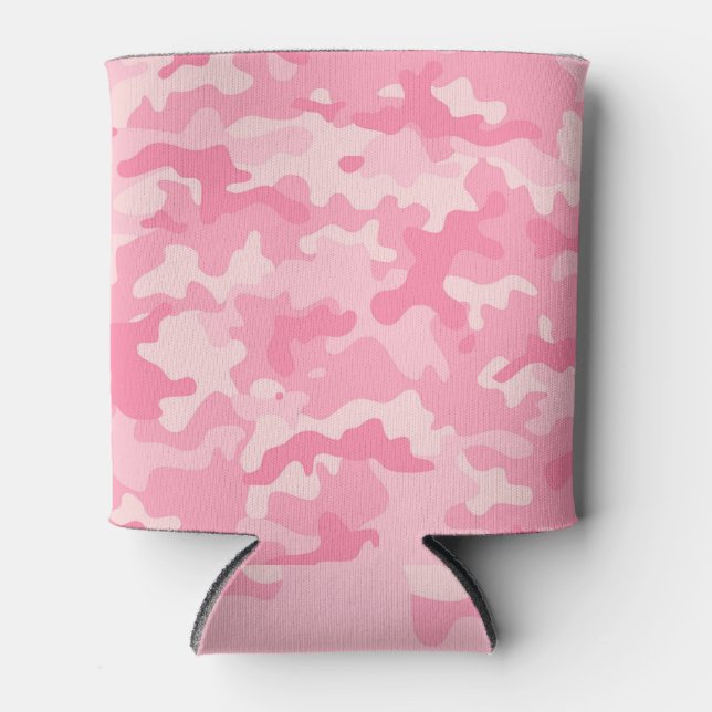 Porta-lata Camuflagem cor-de-rosa: textura perfeita entre as  (Frente)