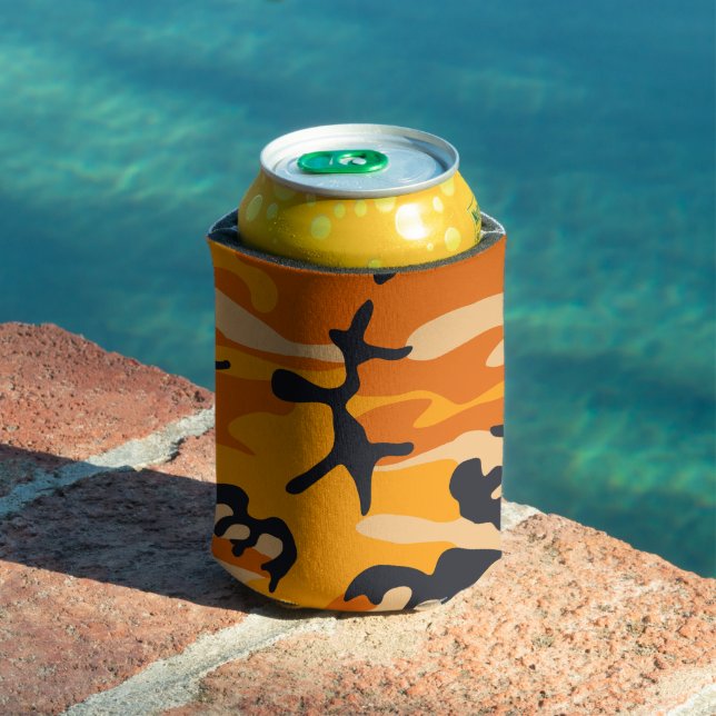 Porta-lata Camuflagem Laranja, Militar, Exército (Piscina in situ)