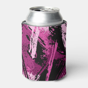 Porta-lata Camuflagem Preto Rosa