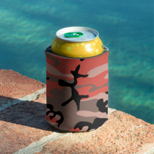 Porta-lata Camuflagem Vermelha e Marrom, Militar, Exército