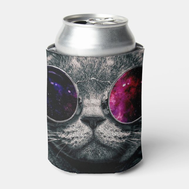 Porta-lata Can and Bottle Coolers - Cool Cat (Can Front)