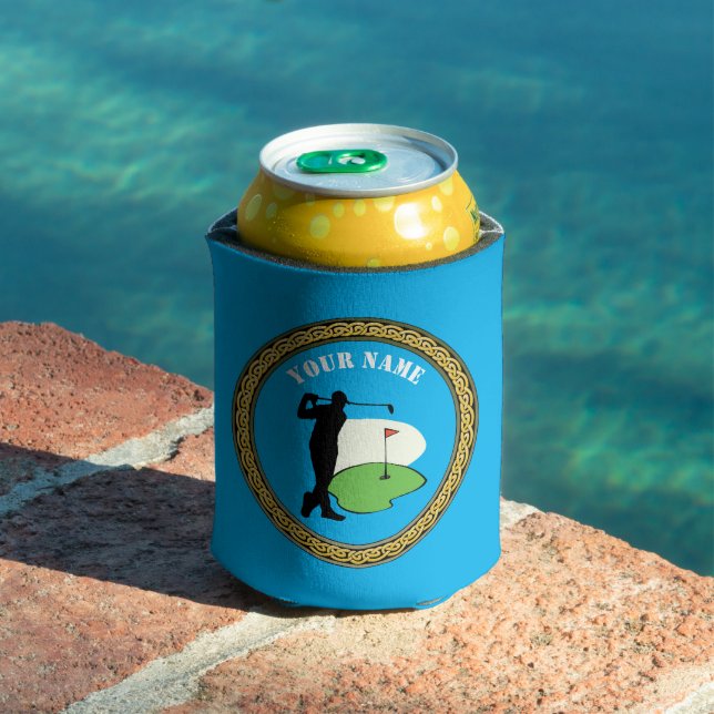 Porta-lata Can Cooler - Adicionar Nome - Golfer (Piscina in situ)