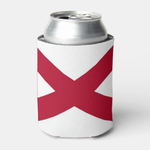 Porta-lata Can Cooler com a bandeira do Estado do Alabama, EU