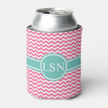 Can Cooler Personalizado - Zigzag Rosa