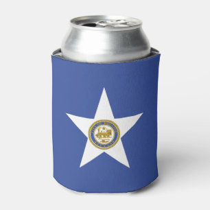 Porta-lata Can Cooler with flag of Houston City, EUA