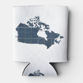 Porta-lata Canada Map with solar panel overlay