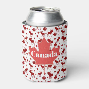 Porta-lata Canada Moose and Maple Leaf Beer Cooler