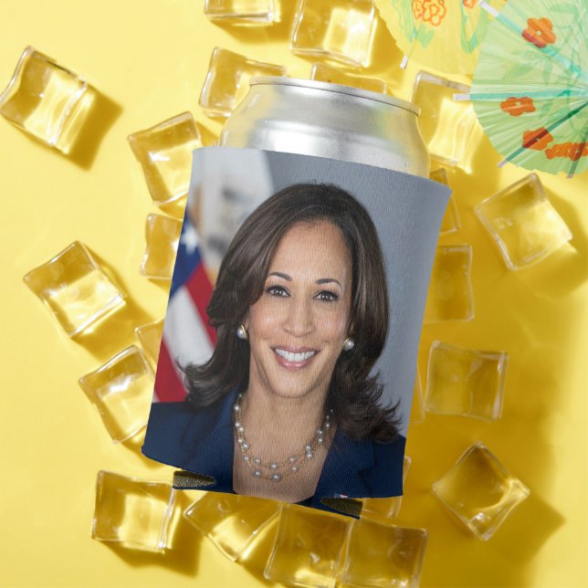 Porta-lata Candidato Kamala Harris EUA 2024 (Verão in situ)