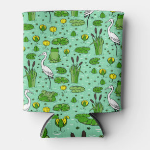 Porta-lata Canes, ervas, lírios: enxame de safra.