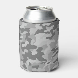 Porta-lata Canhotos militares camuflados cinza ardósia cinza