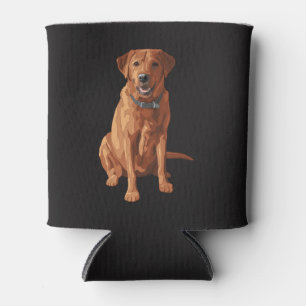Porta-lata Cão amarelo vermelho do Fox labrador retriever
