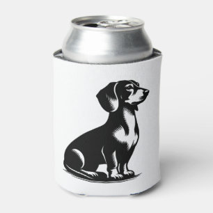 Porta-lata Cão Caçador Clássico Cópia de Desenho de Dachshund