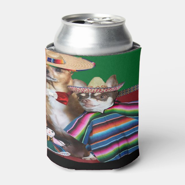 Porta-lata Cão Chihuahuas mexicano pode resfriar (Can Front)