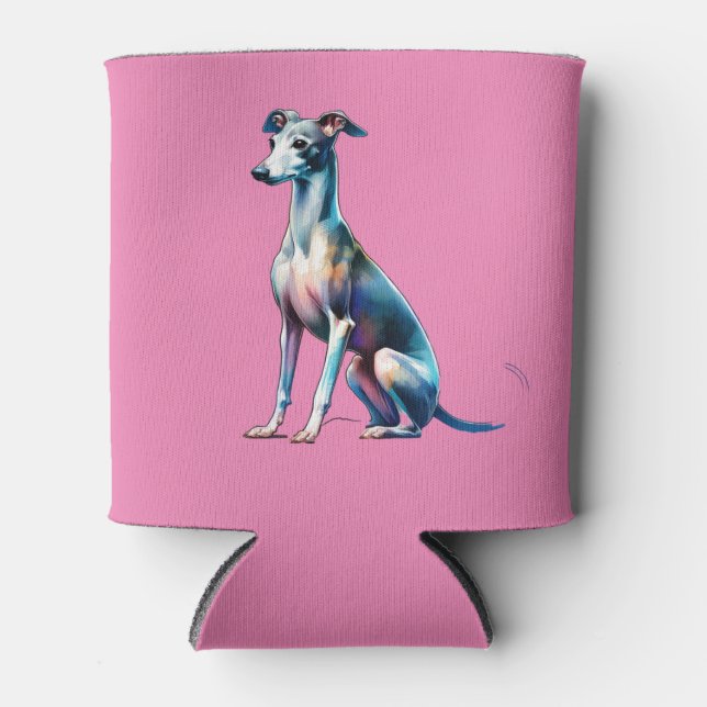 Porta-lata Cão de Greyhound Italiano (Frente)
