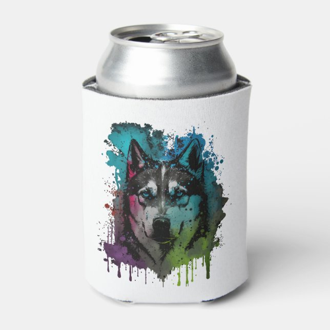 Porta-lata Cão Husky (Can Front)