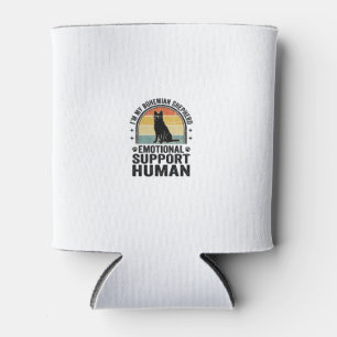 Porta-lata Cão Pastor Boêmio de Apoio Emocional Humano Vintag