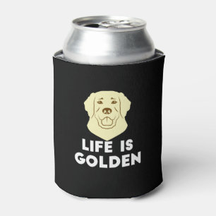 Porta-lata Cão Retriever Dourado - A Vida é Dourada