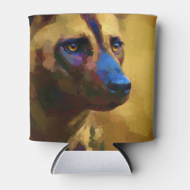 Porta-lata Cão selvagem africano (Frente)