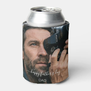 Porta-lata Capa de cerveja com foto personalizada do papai, l