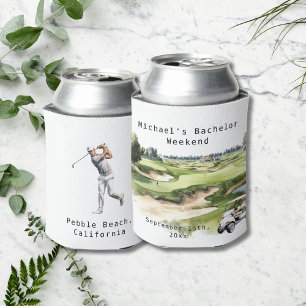 Porta-lata Capa Personalizada Mais Fria Golf Bachelor Party