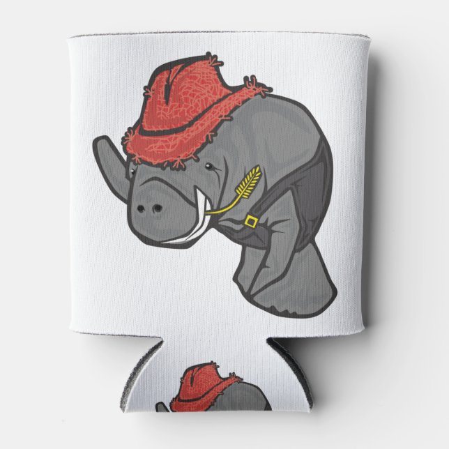 Porta-lata Capateiro-do-campo em macacões (Frente)