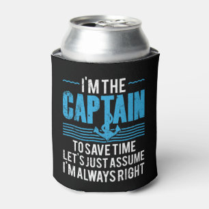 Porta-lata Capitão de Barco Engraçado Supõe que Estou Sempre 