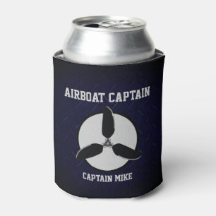 Porta-lata Capitão do Avião Adicionar Nome Beer Cooler