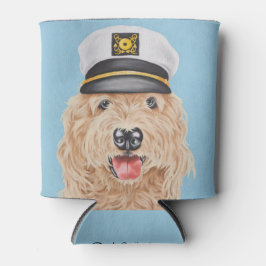 Porta-lata Capitão Goldendoodle pode resfriar