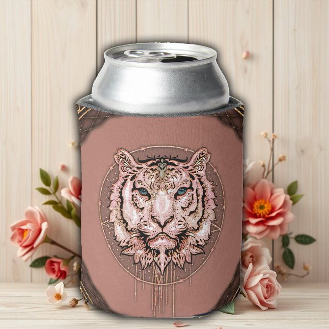 Porta-lata Captivação e representação artística de um tigre (Criador carregado)