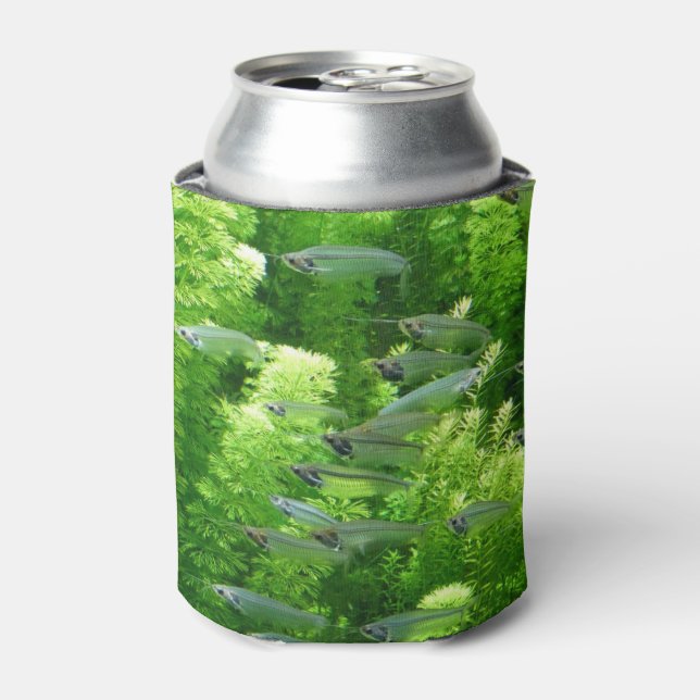 Porta-lata Captura de peixes prateados transparentes (Can Front)