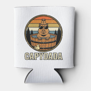 Porta-lata Capydada Capivara Pai Retro Banheira de Hidromassa