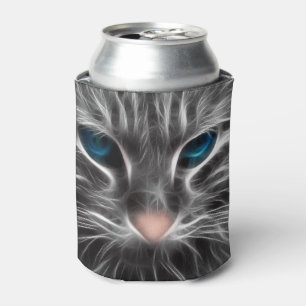 Porta-lata Cara de Gato Azul Incrível