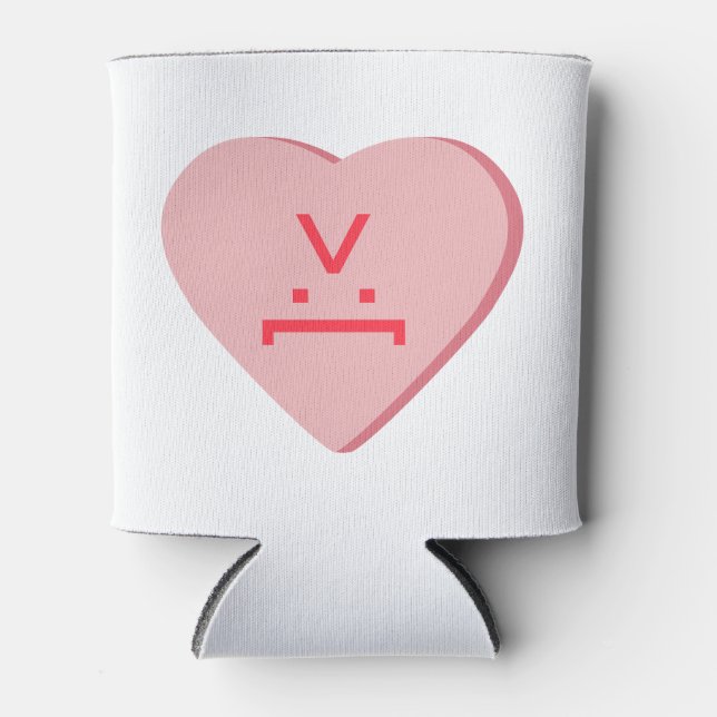 Porta-lata Cardíaco doce - Rosto do diabo (Frente)