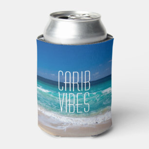 Porta-lata Carib Vibes Água Tropical de Turquesa de Praia