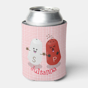 Porta-lata Caricatura de couve-salgada e pimenta