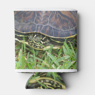 Porta-lata Carinha de tartaruga saindo da carapaça