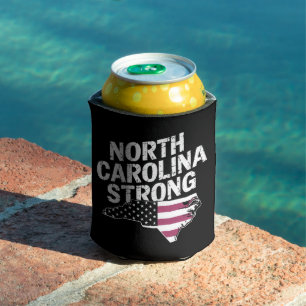 Porta-lata Carolina do Norte Forte Com a Bandeira do Estado d