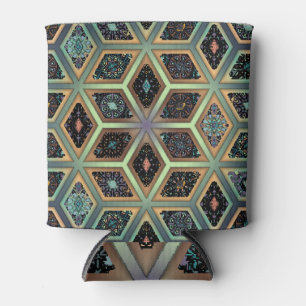 Porta-lata Carpete Floral Mandala Vibrante