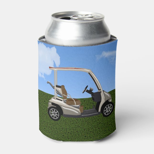 Porta-lata Carrinho de Golfe 3D na Grama (Can Front)