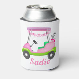 Porta-lata Carrinho de Golfe Feminino Personalizado com Cânce