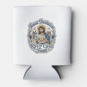 Porta-lata Cartão de Resposta ao Convite de Jesus Fé Convite