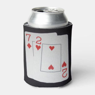 Porta-lata Cartões De Poker Sete E Dois,